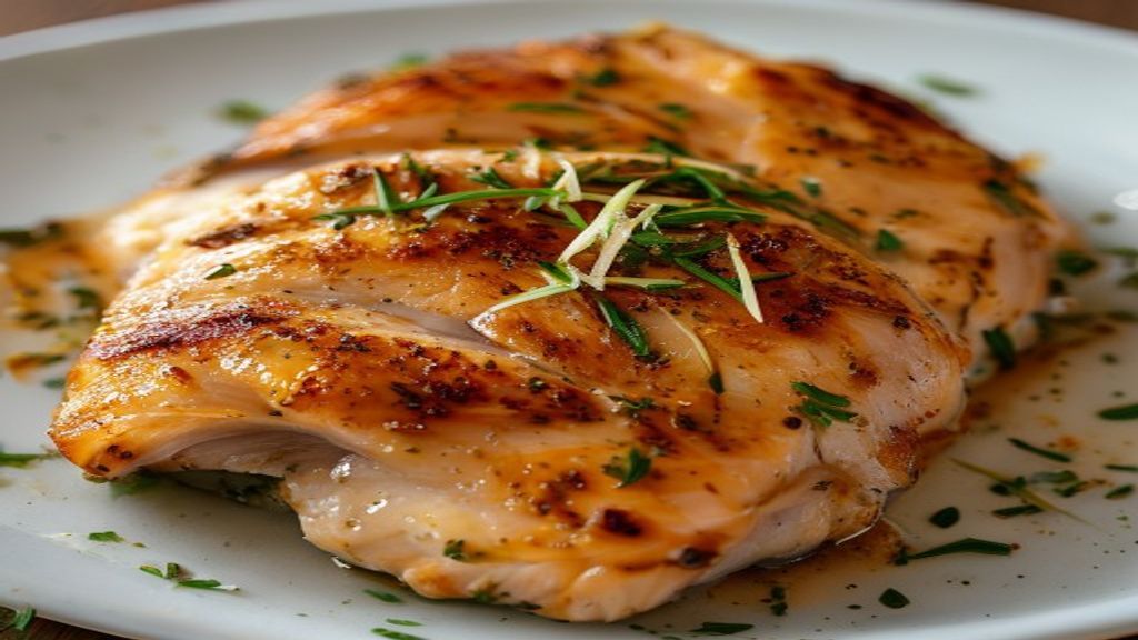 Juicy Garlic Herb Air Fryer Chicken Breast