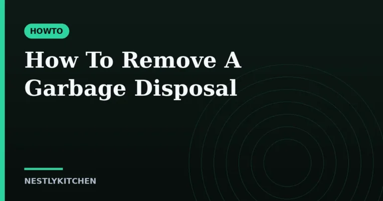 How To Remove A Garbage Disposal