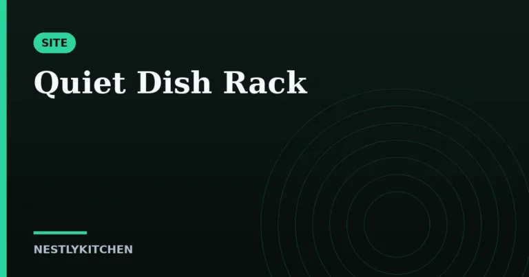 Quiet Dish Rack