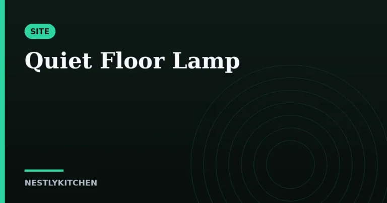 Quiet Floor Lamp