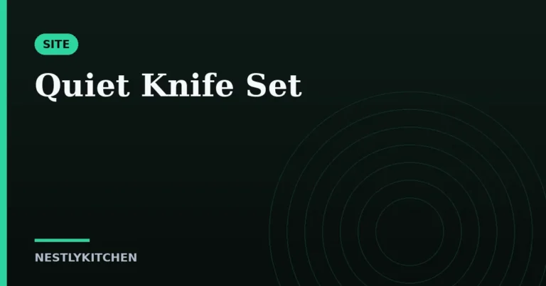 Quiet Knife Set
