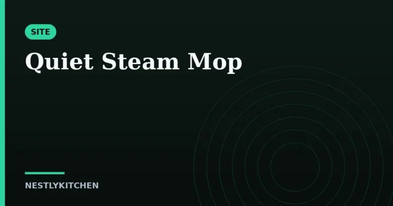 Quiet Steam Mop