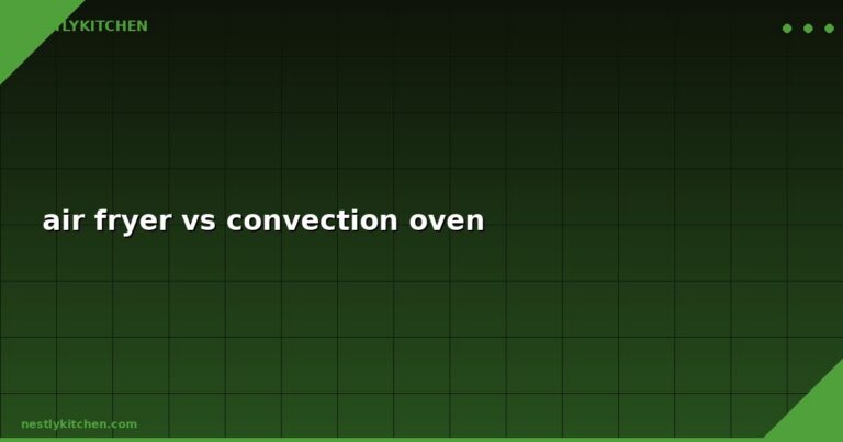 air fryer vs convection oven