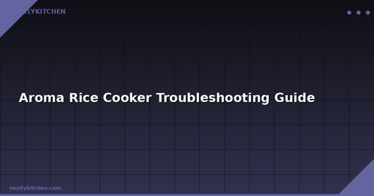Aroma Rice Cooker Troubleshooting Guide