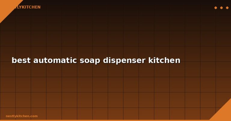 best automatic soap dispenser kitchen