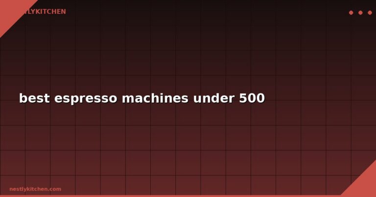 best espresso machines under 500