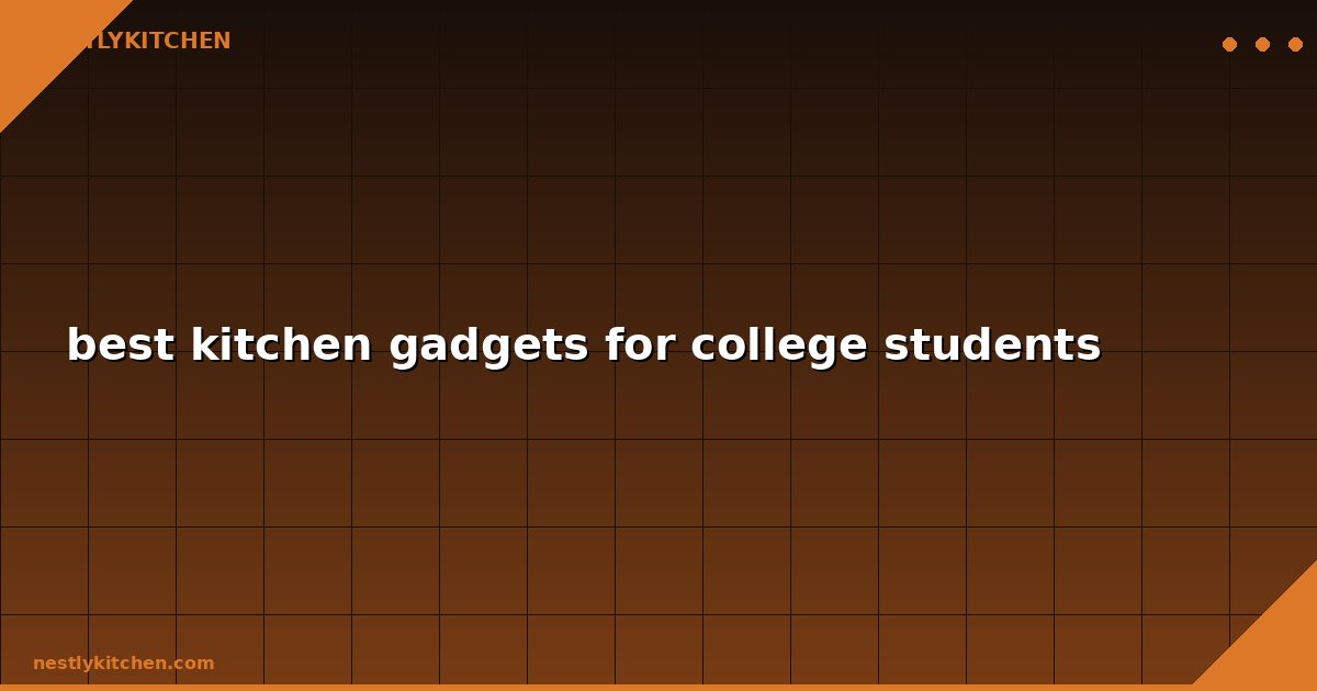 best kitchen gadgets for college students