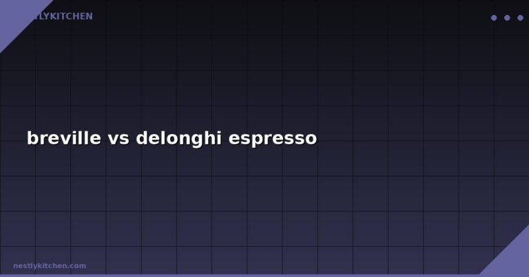 breville vs delonghi espresso