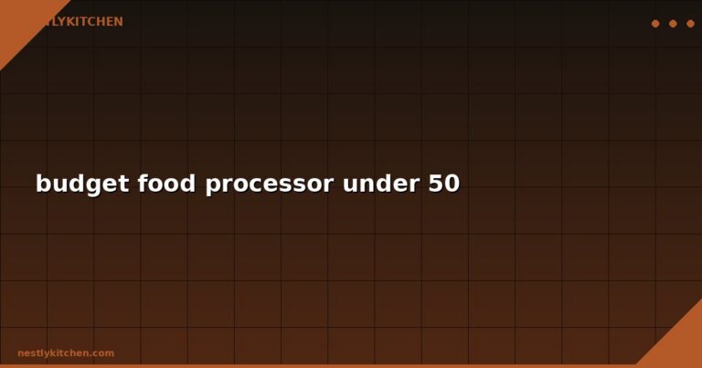 budget food processor under 50
