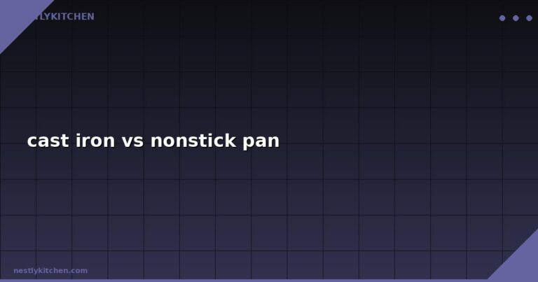 cast iron vs nonstick pan