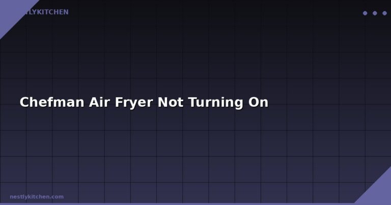 Chefman Air Fryer Not Turning On
