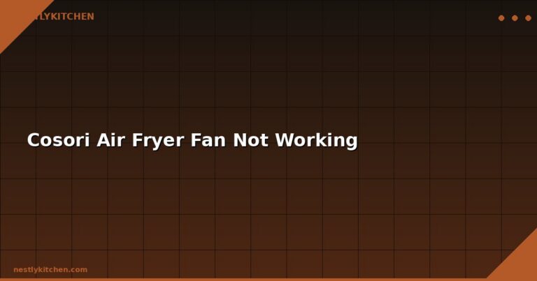 Cosori Air Fryer Fan Not Working