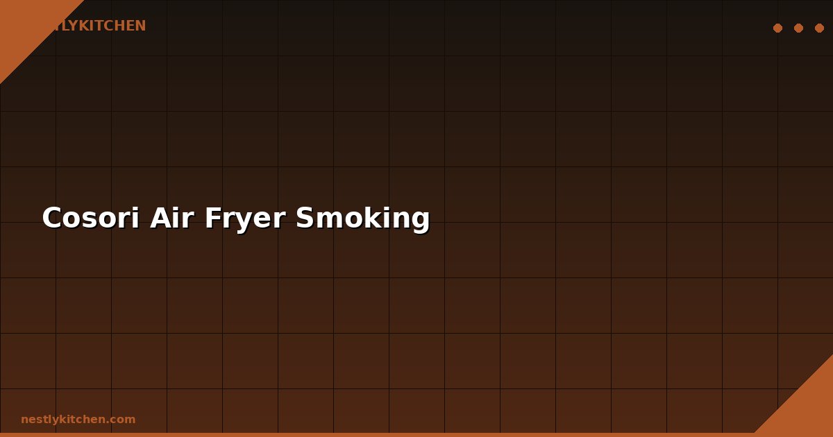 Cosori Air Fryer Smoking