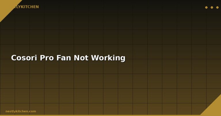 Cosori Pro Fan Not Working