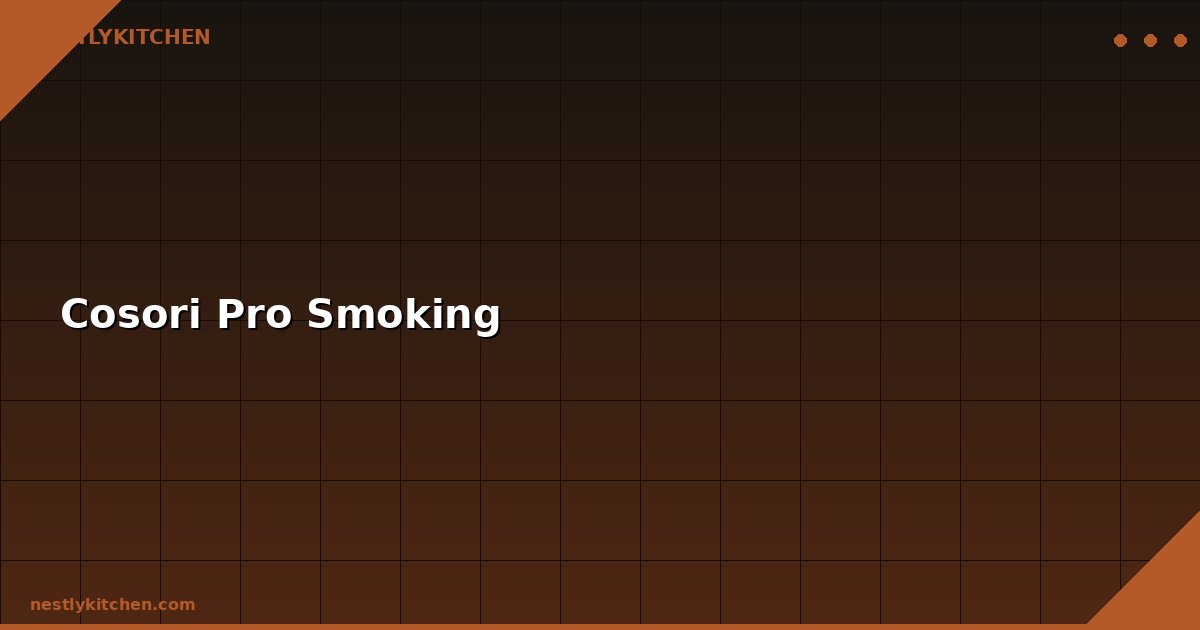 Cosori Pro Smoking