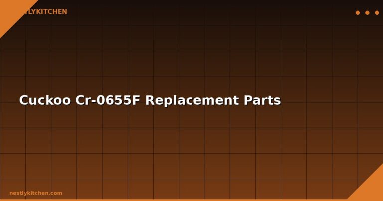 Cuckoo Cr-0655F Replacement Parts