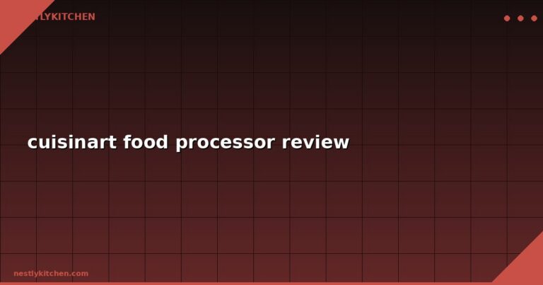 cuisinart food processor review