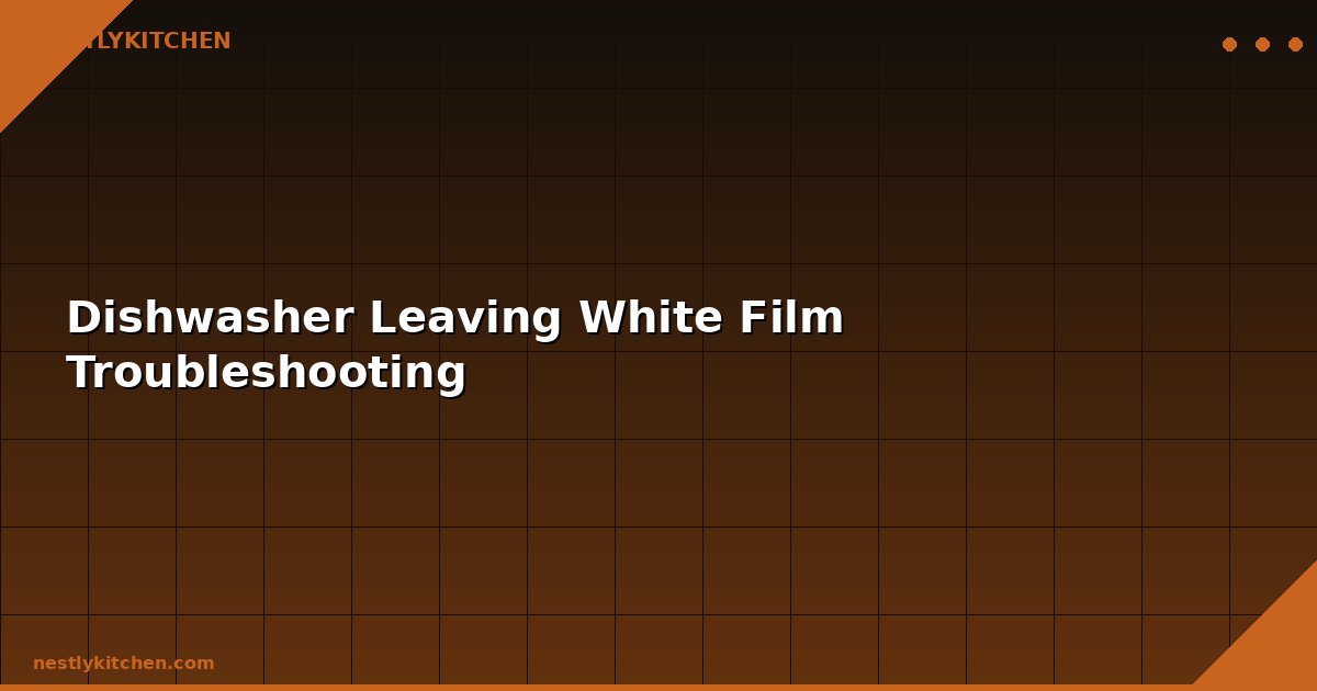 Dishwasher Leaving White Film Troubleshooting