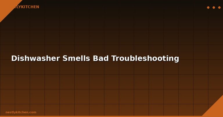 Dishwasher Smells Bad Troubleshooting