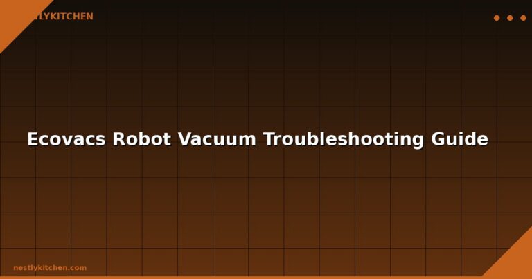 Ecovacs Robot Vacuum Troubleshooting Guide