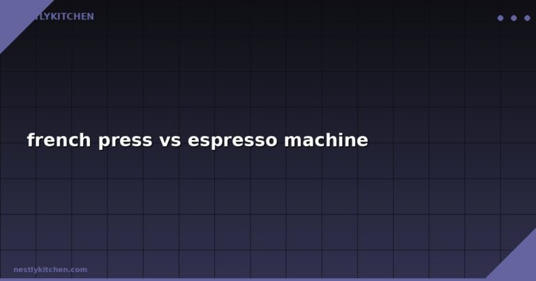 french press vs espresso machine