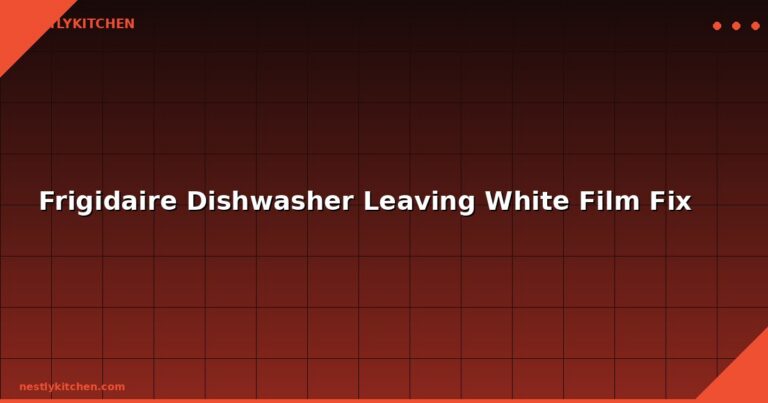 Frigidaire Dishwasher Leaving White Film Fix