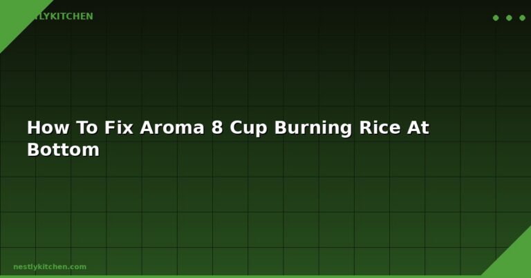 How To Fix Aroma 8 Cup Burning Rice At Bottom