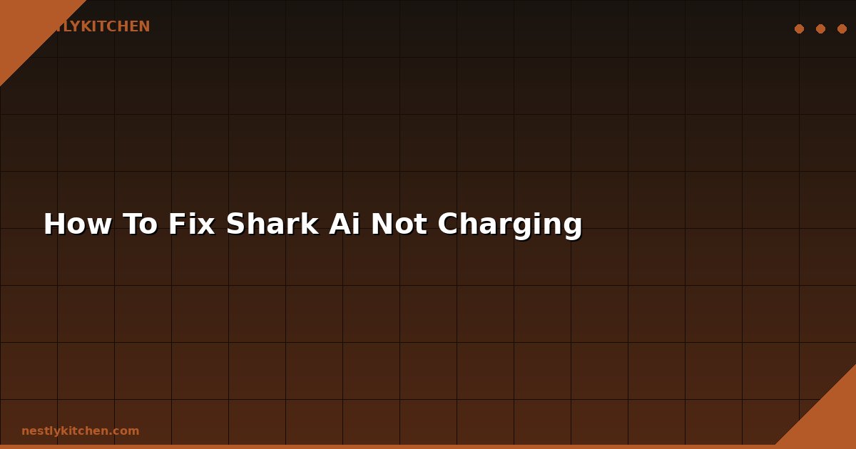 How To Fix Shark Ai Not Charging