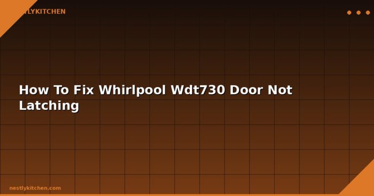 How To Fix Whirlpool Wdt730 Door Not Latching