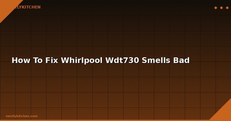 How To Fix Whirlpool Wdt730 Smells Bad