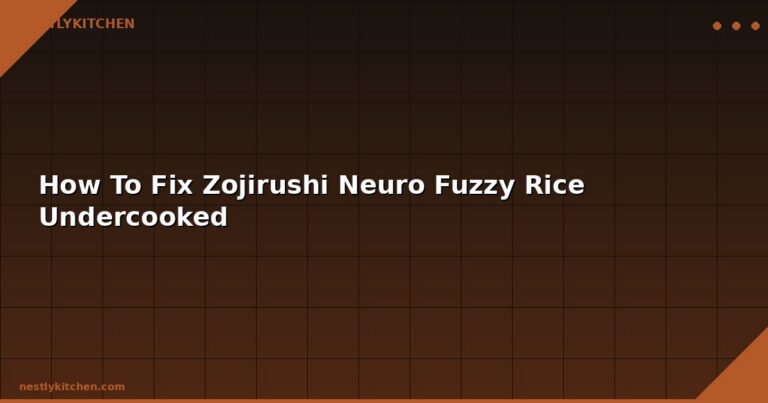 How To Fix Zojirushi Neuro Fuzzy Rice Undercooked
