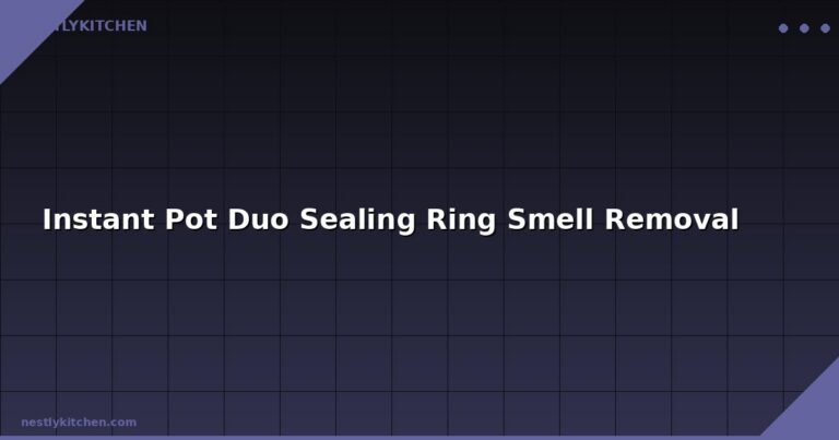 Instant Pot Duo Sealing Ring Smell Removal