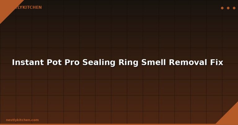 Instant Pot Pro Sealing Ring Smell Removal Fix