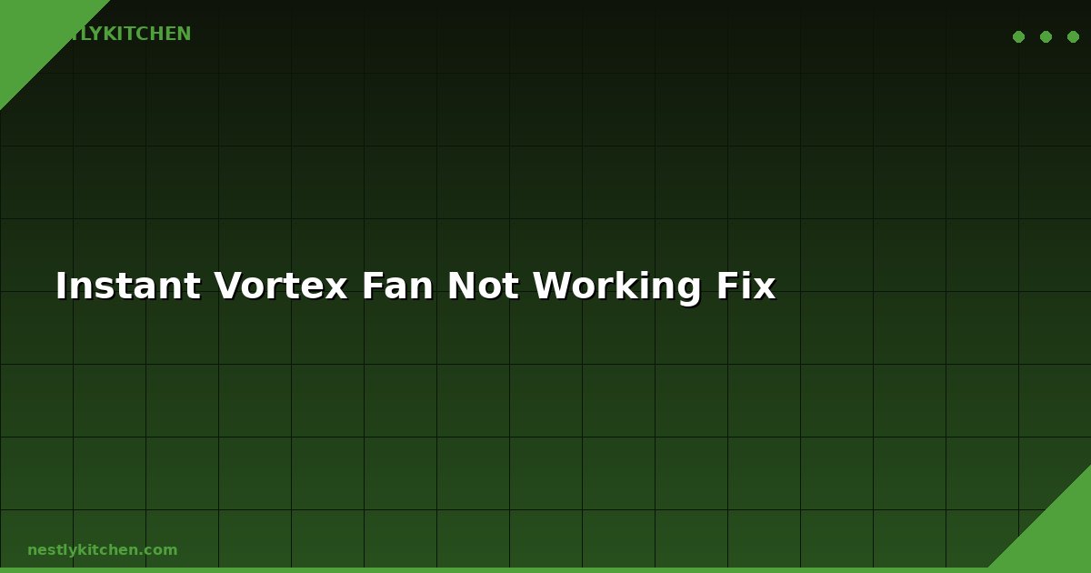 Instant Vortex Fan Not Working Fix