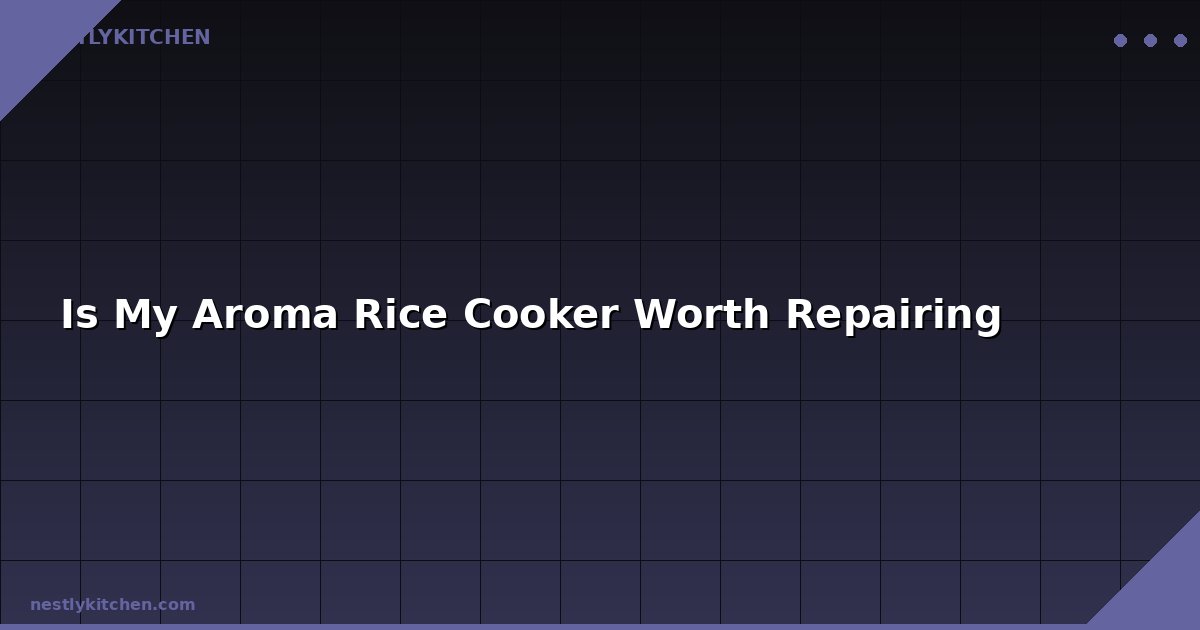 Is My Aroma Rice Cooker Worth Repairing