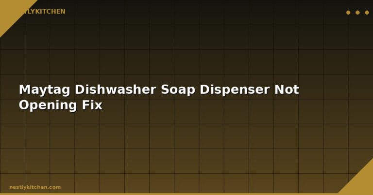 Maytag Dishwasher Soap Dispenser Not Opening Fix