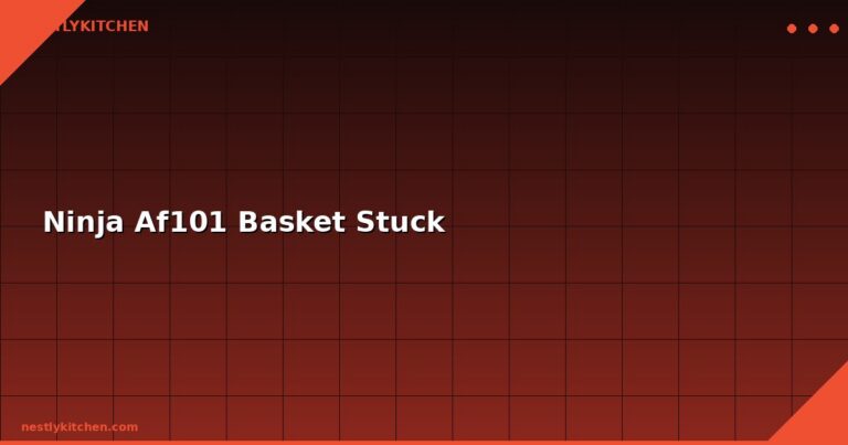 Ninja Af101 Basket Stuck