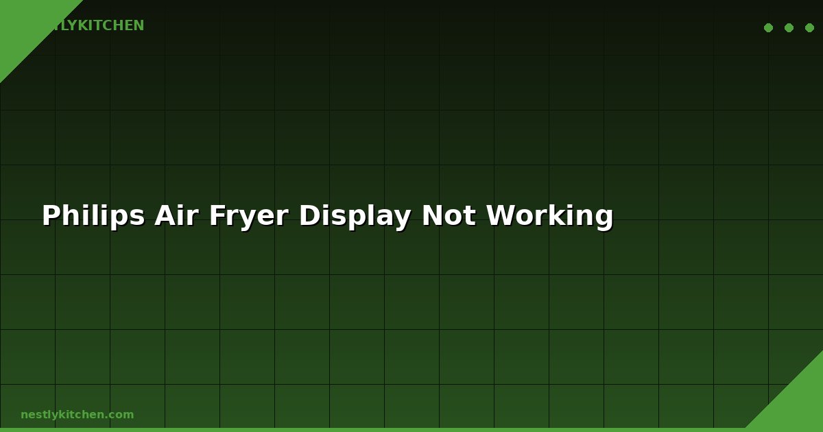 Philips Air Fryer Display Not Working