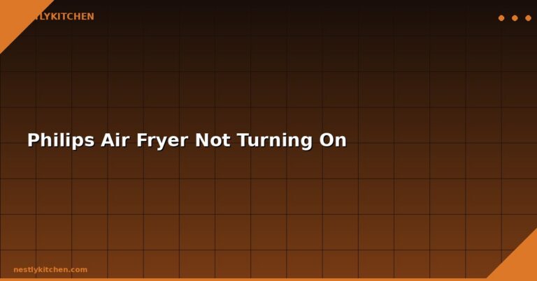 Philips Air Fryer Not Turning On