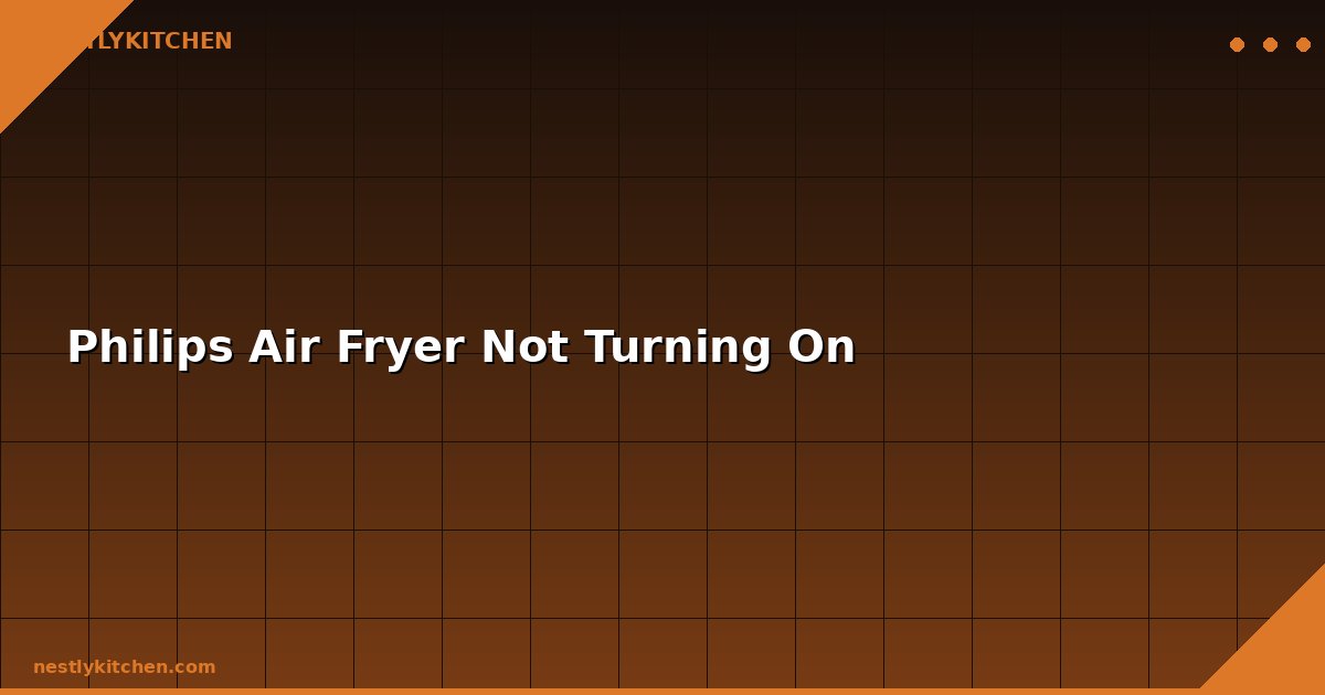 Philips Air Fryer Not Turning On