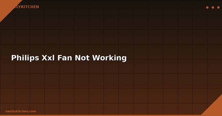 Philips Xxl Fan Not Working