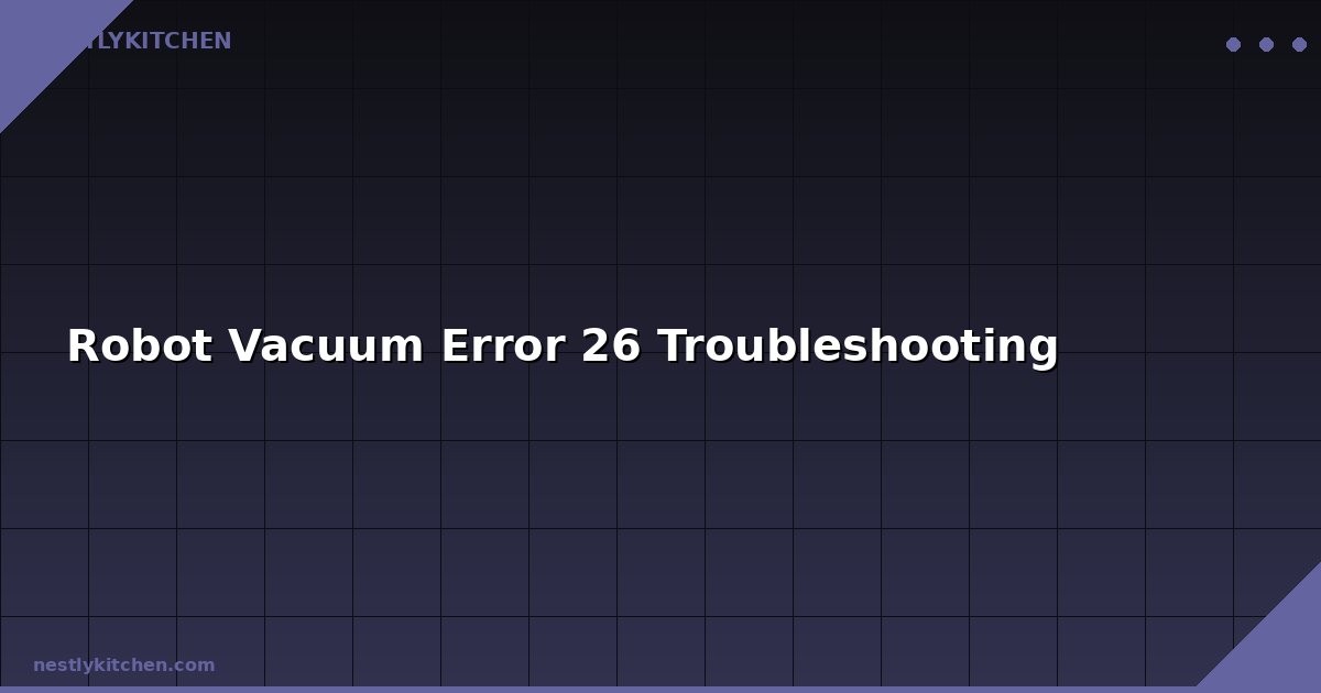 Robot Vacuum Error 26 Troubleshooting