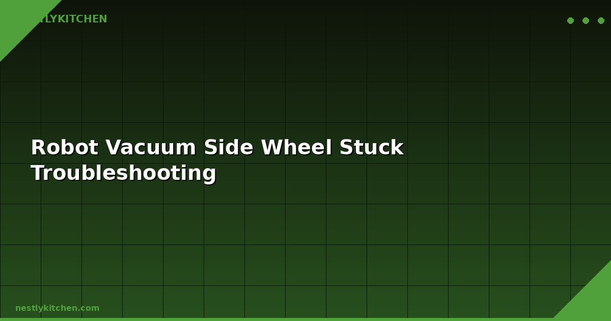 Robot Vacuum Side Wheel Stuck Troubleshooting