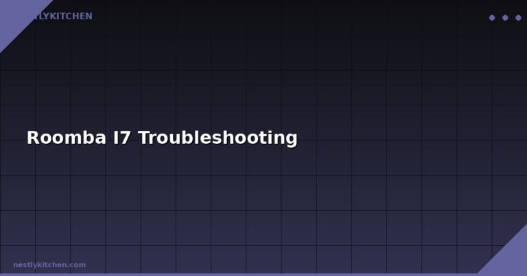Roomba I7 Troubleshooting