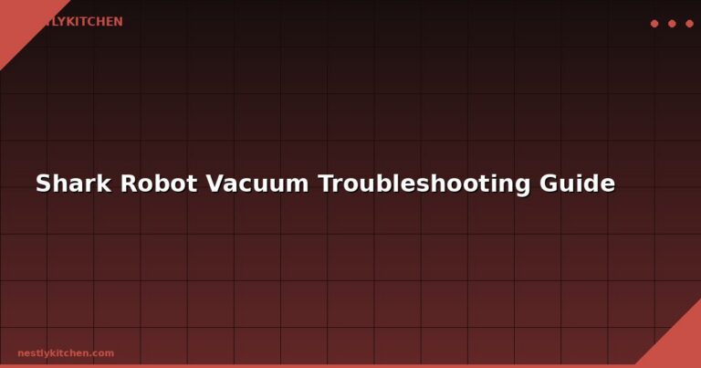 Shark Robot Vacuum Troubleshooting Guide