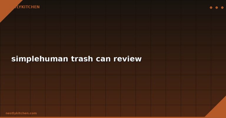 simplehuman trash can review