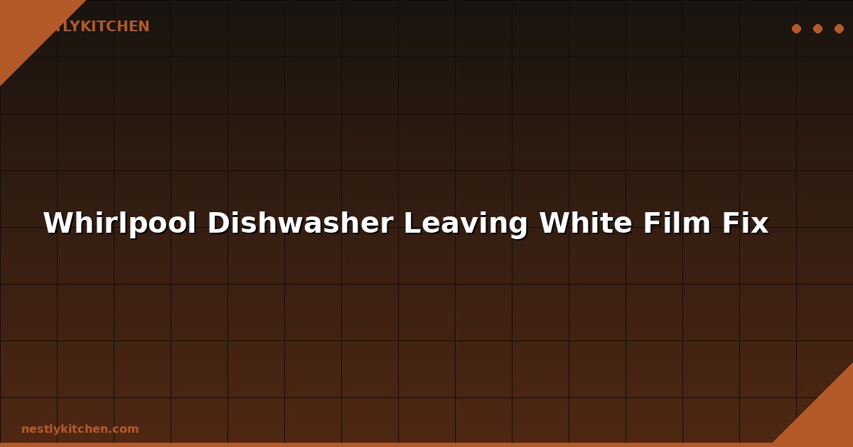 Whirlpool Dishwasher Leaving White Film Fix