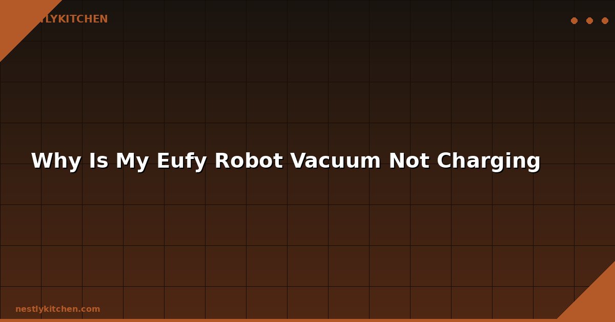 Why Is My Eufy Robot Vacuum Not Charging