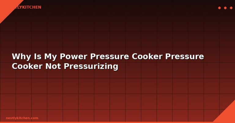 Why Is My Power Pressure Cooker Pressure Cooker Not Pressurizing