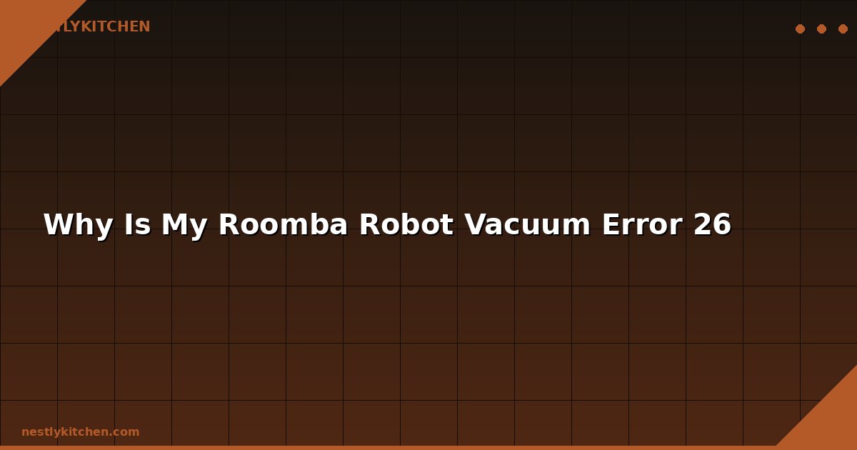 Why Is My Roomba Robot Vacuum Error 26